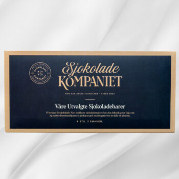Bilde av Våre Utvalgte Sjokoladebarer – eske med assorterte sjokoladebarer i ulike smaker, en eksklusiv samling for deling eller egen nytelse.